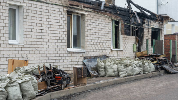 Professional Smoke Damage Removal technician working in Bloomsbury, NJ